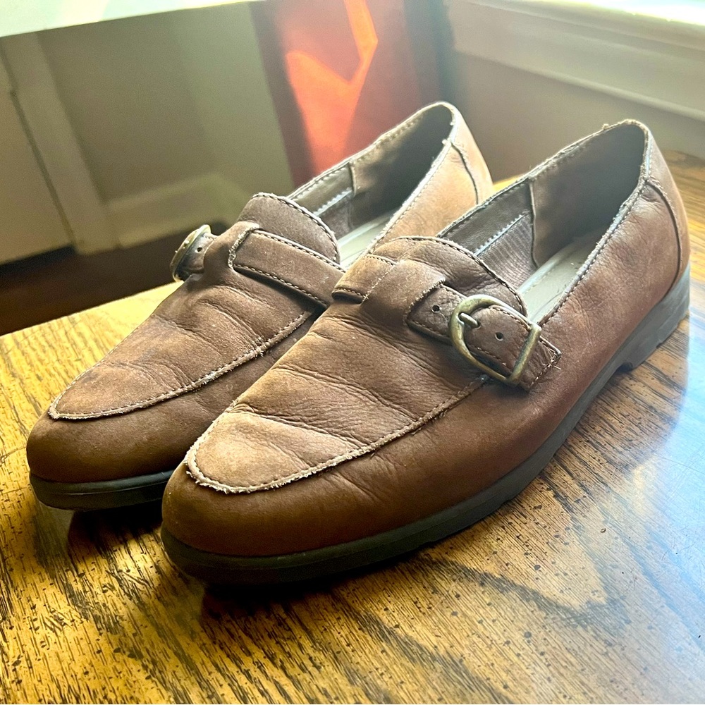 Dr.Scholl’s Brown Leather Loafers Women’s Size 7